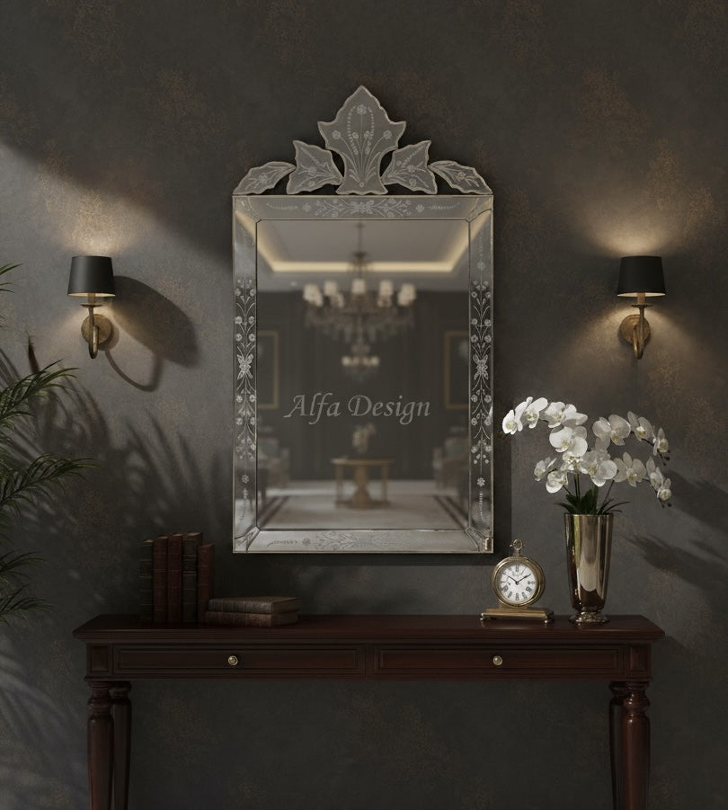 Venetian Contemporary Wall Mirror 24”x36