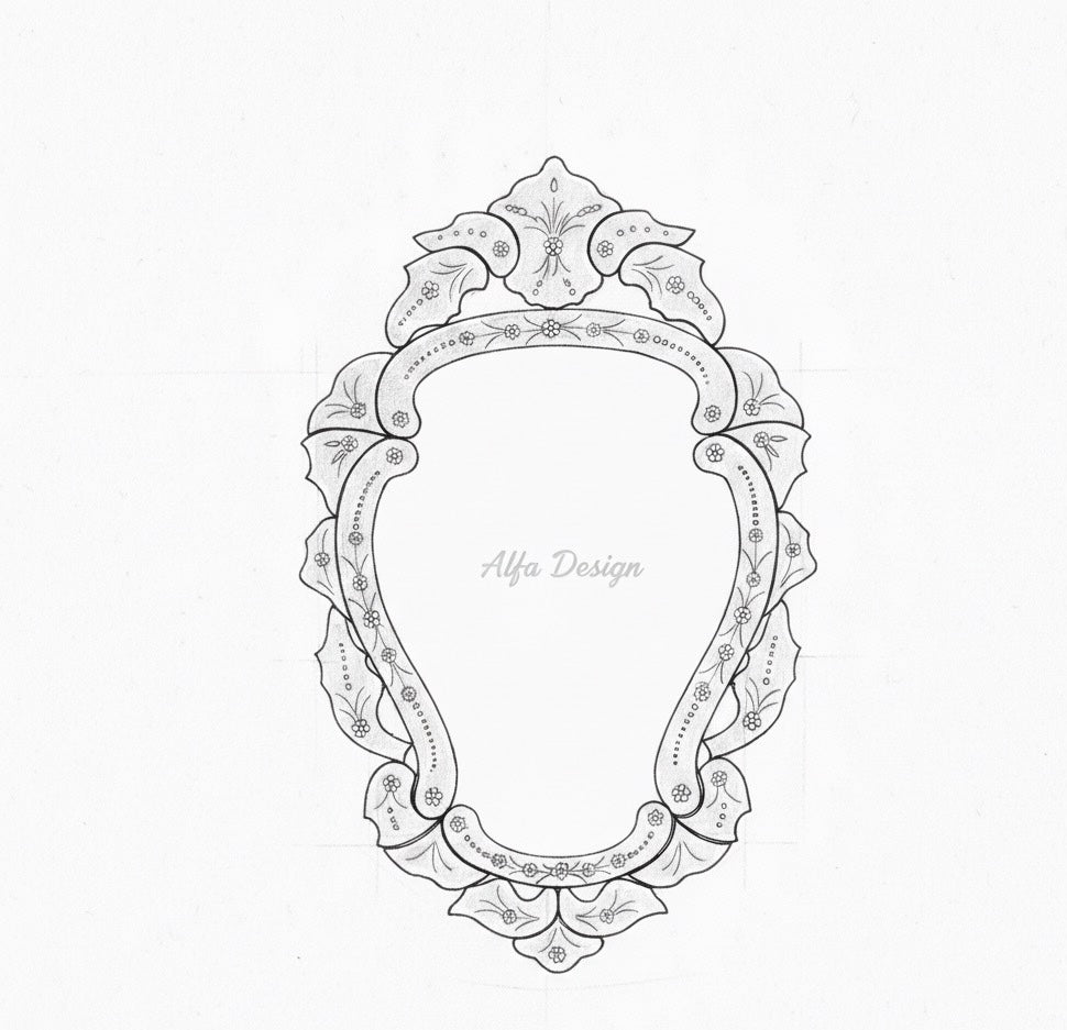 Antique Venetian Wall Mirror