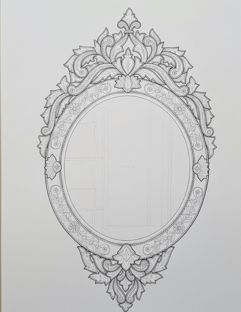 London Model Antique Wall Venetian Mirror