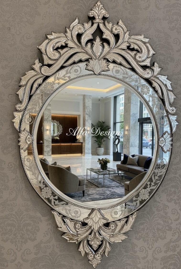 London Model Antique Wall Venetian Mirror