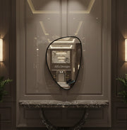 Wood Frame Wall Bathroom Mirror