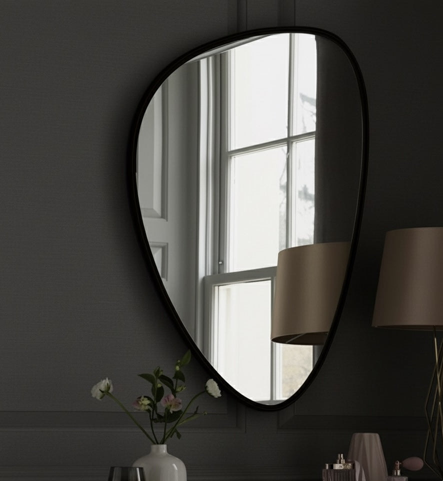 Wood Frame Wall Bathroom Mirror