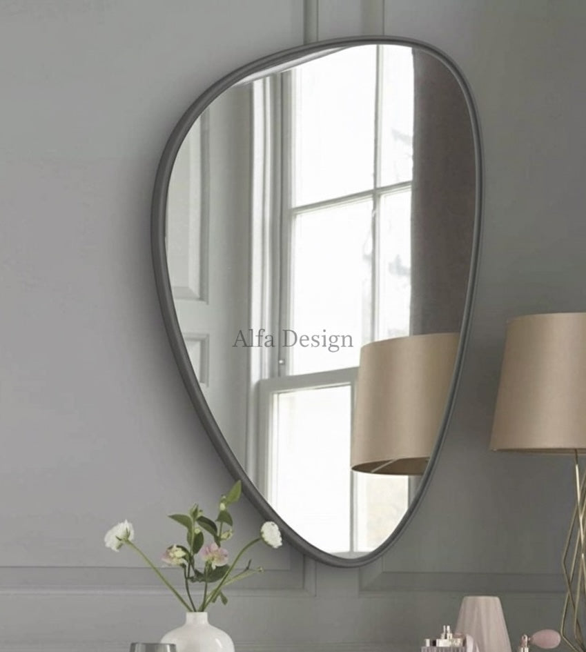 Wood Frame Wall Bathroom Mirror