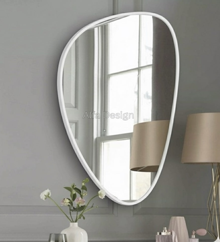 Wood Frame Wall Bathroom Mirror
