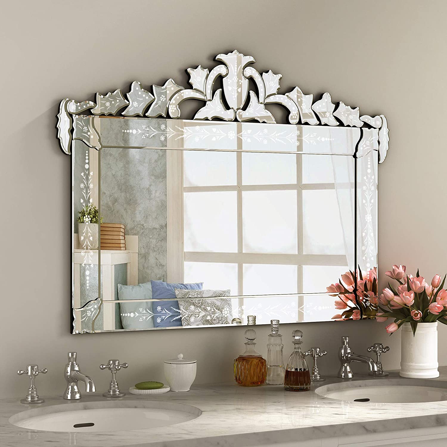 Horizontal Venetian Mirror 41"x31" inch