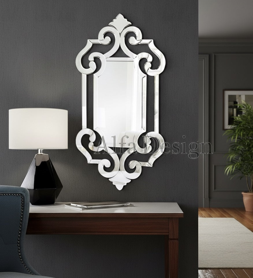 Modern Venetian Modern Wall Mirror 48"x24" inch
