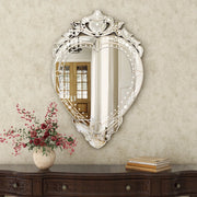 Wall Mirror Venetian-Inspired Heart-Shaped