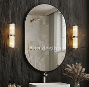 Capsule Wood Framed Wall Mirror