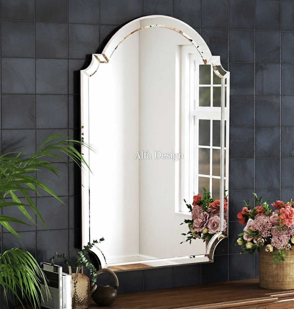 Chende 22" x 34" Arched Decorative Wall Mirror