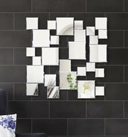 Square Bevelled Decor Mirror For Wall