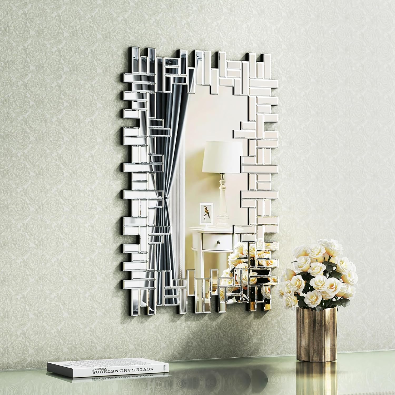Liner Contemporary Decorative Wall Mirror