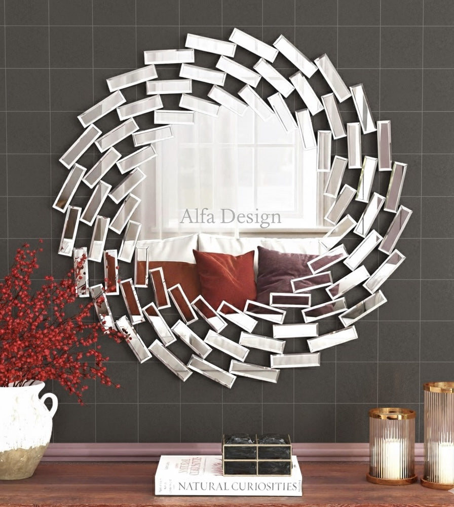 Venetian Wall Mirror Round Decorative