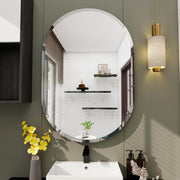 Oval Capsule Frameless Wall Mirror