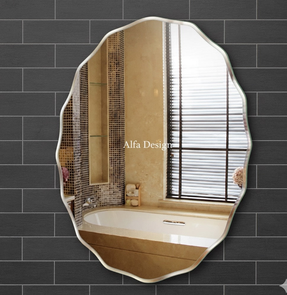 Frameless Bathroom Oval Mirror