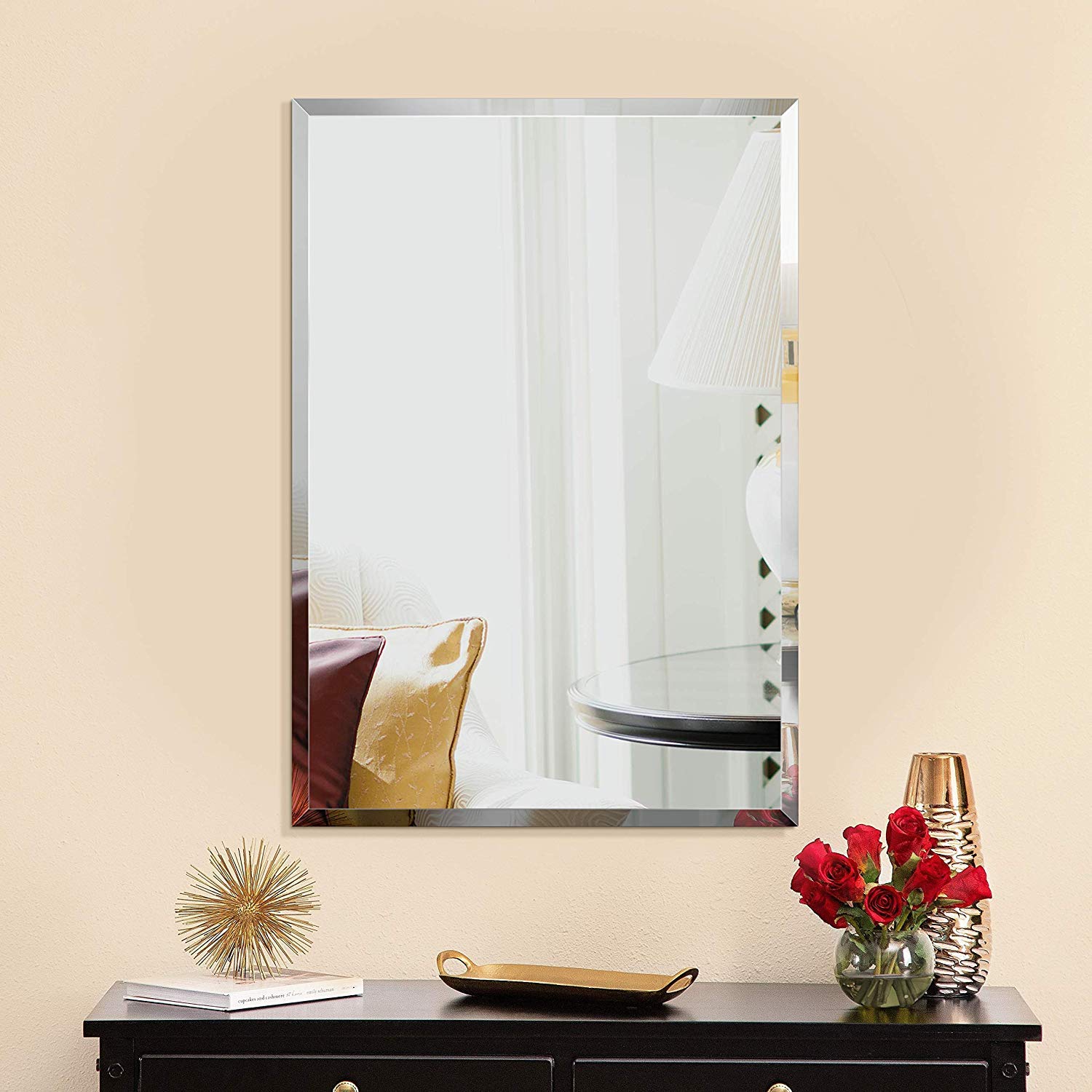 Rectangular Frameless Bathroom Mirror