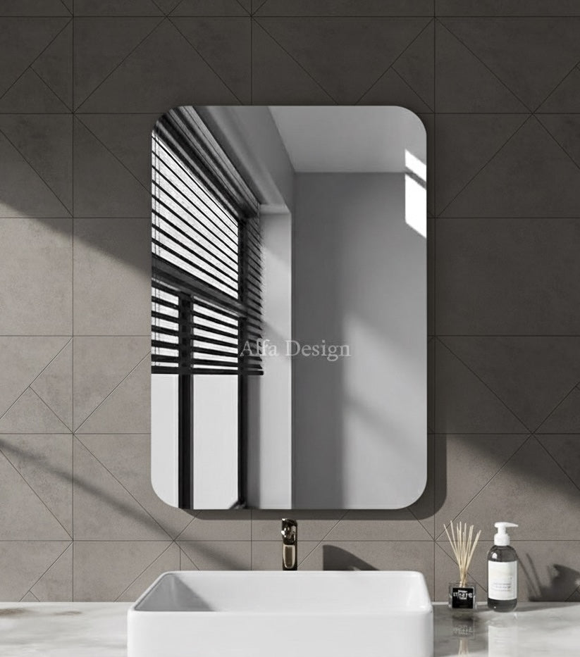 Rectangular Frameless Bathroom Mirror