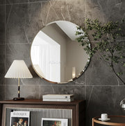 Frameless Bathroom Round Mirror