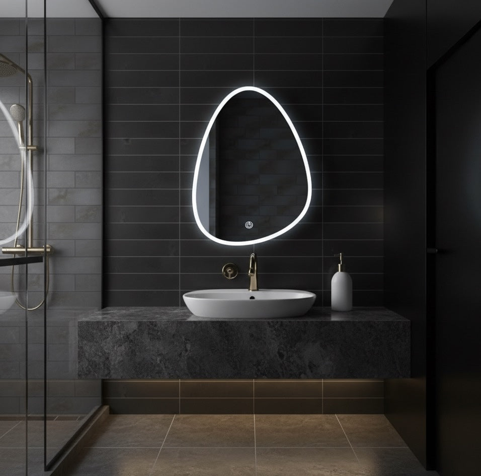 LED Irregular Bathroom Wall Mirror