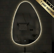 LED Irregular Bathroom Wall Mirror