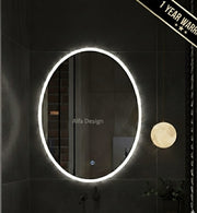 LED Oval Bathroom Wall Mirror