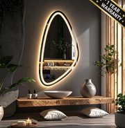 LED Drop Eclipse Wall Mirror