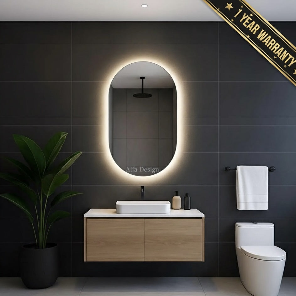 LED Capsule Frontlite & Backlite Wall Mirror
