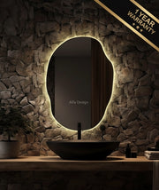 LED Irregular Bathroom Wall Mirror