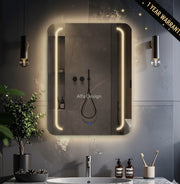 LED Rectangular Bathroom Wall Mirror