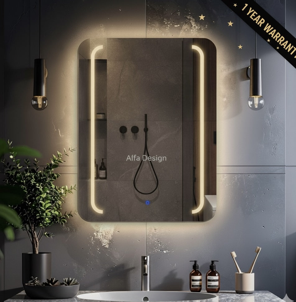 LED Rectangular Bathroom Wall Mirror