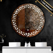 LED Round Star Frontlite Mirror