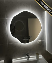 LED Irregular Round Backlite Mirror
