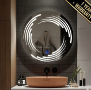 LED Round Frontlite Mirror