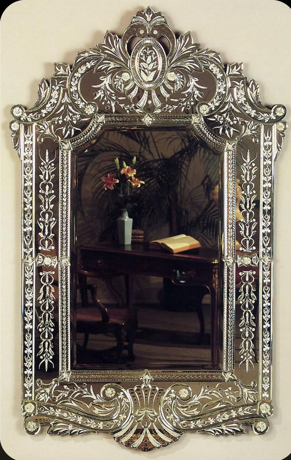 Arch Antique Wall Mirror Italian Venetian Inspired