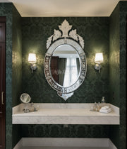 Oval Antique Wall Venetian Mirror