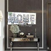 HOME Letter Crush Diamond Mirrored Key Holder