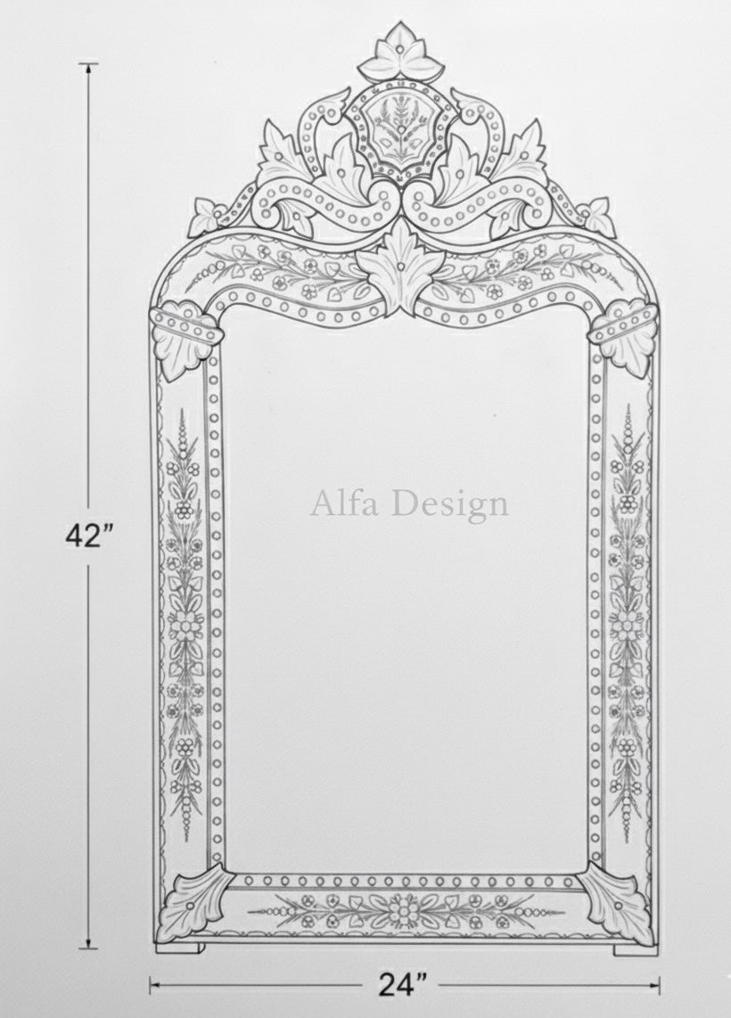 Sandy Model Wall Venetian Mirror