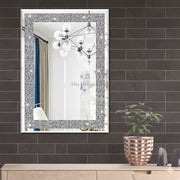 Rectangular Diamond Crush Crystal Mirror