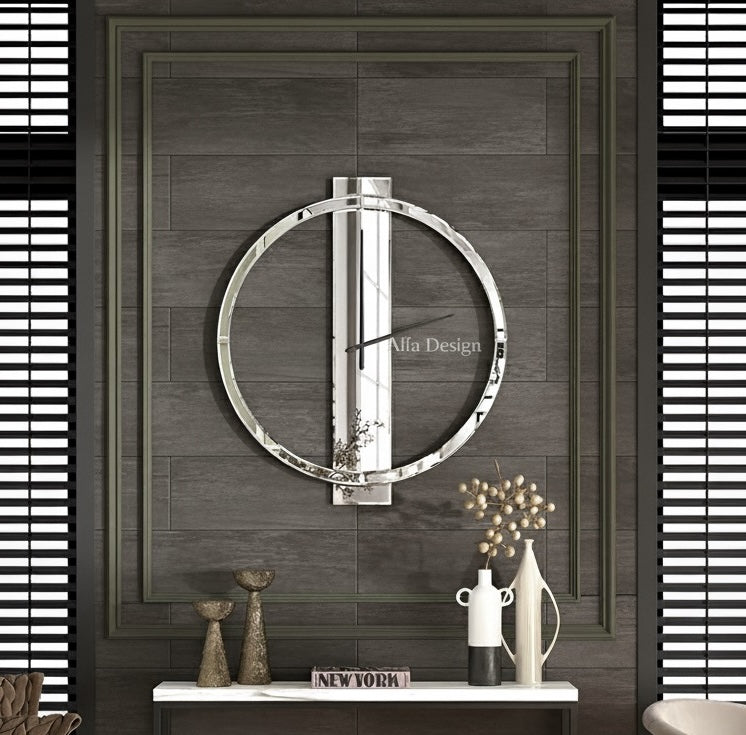 Decorative Mirror Wall Clocks, 24 Inch