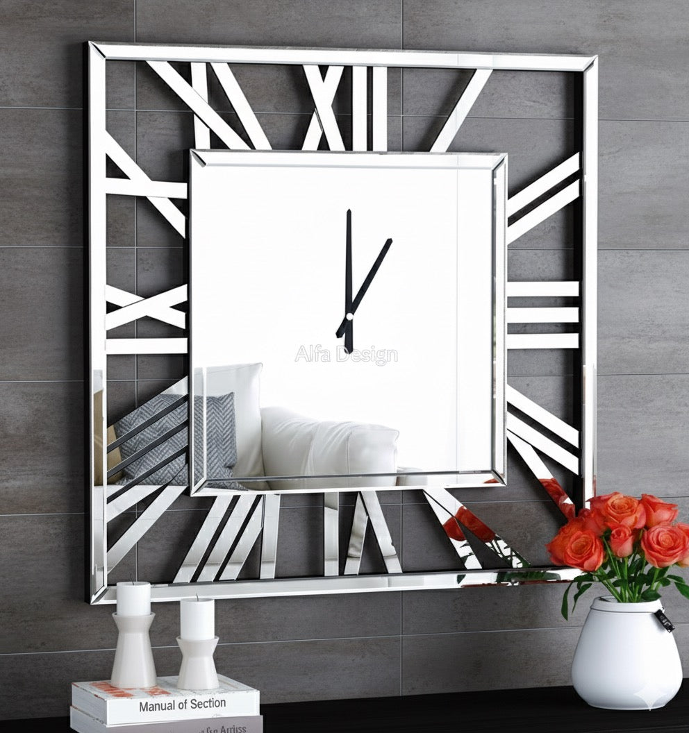 Decorative Mirror Wall Clocks, 24 Inch