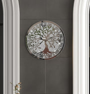 Crushed Diamond Mirrored Wall Clock