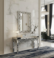 Contemporary Console Table with Mirror
