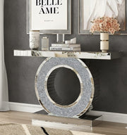 Cozy Mirrored Diamond Crush Console Table