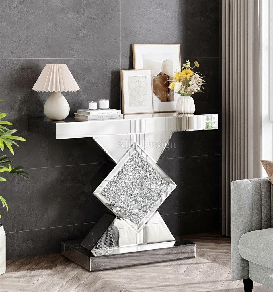 Diamond Crush Console Table