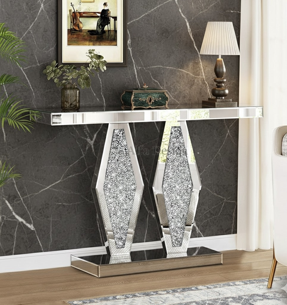 Diamond Crush Console Table