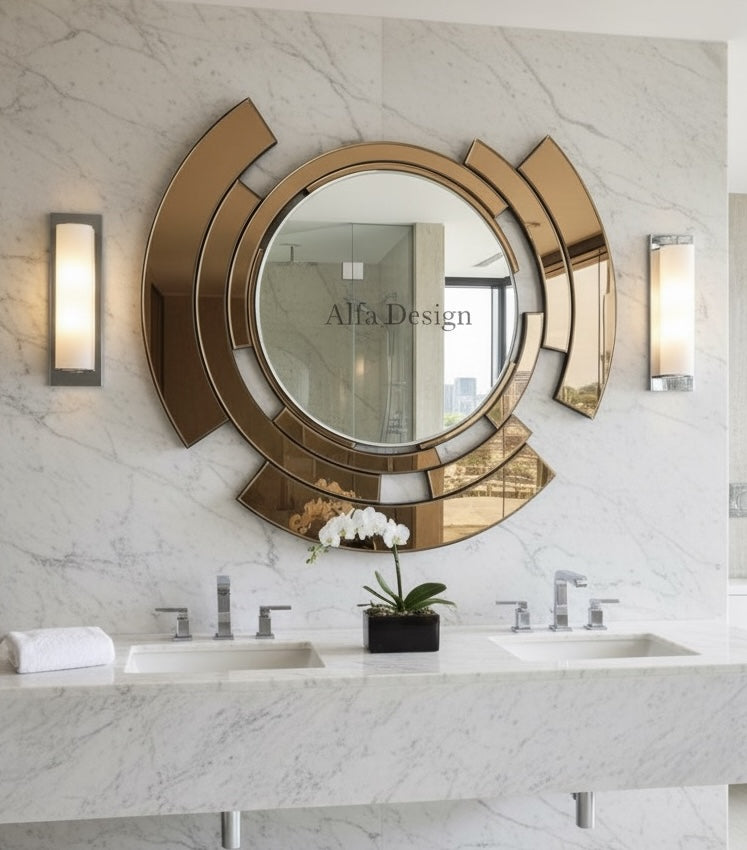 Brownz Contemporary Decorative Wall Mirror