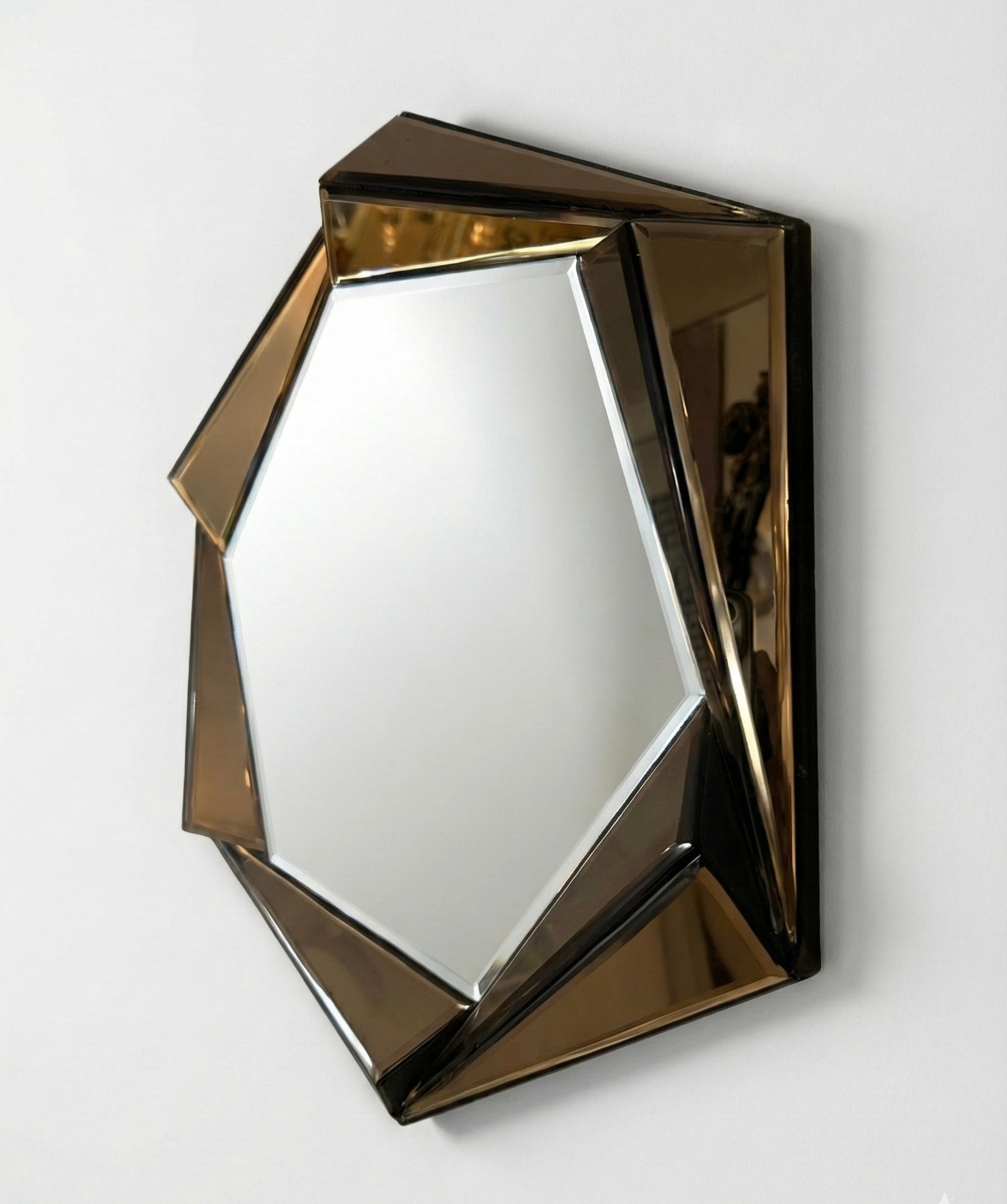 Octagonal Wall Bevelled Mirror ( Pack of 3)