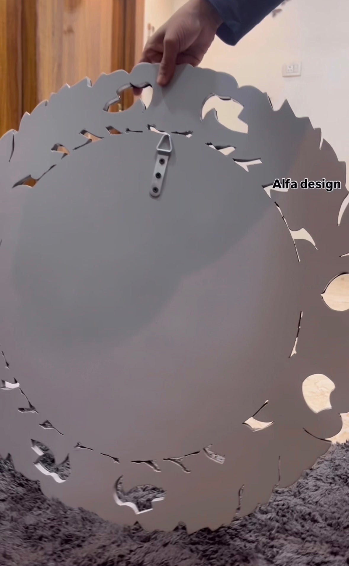 Round Venetian Antique Wall Mirror Italian Finished