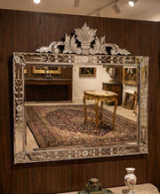 C-Model Venetian Rectangle Wall Mirror Italian Finished