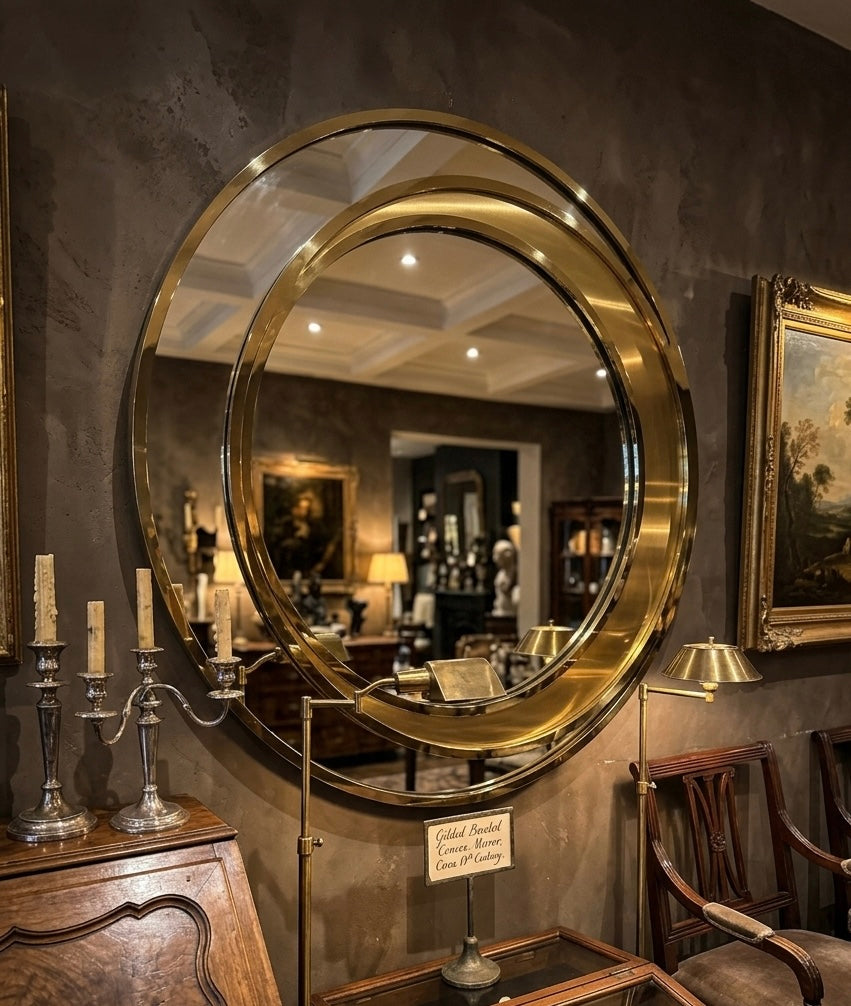 SS PVD Coated Gold Multilayer Wall Mirror