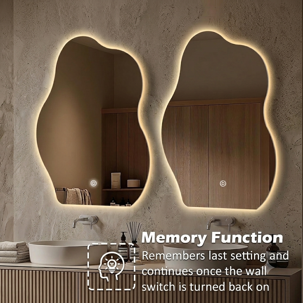 LED Irregular Backlite Mirror